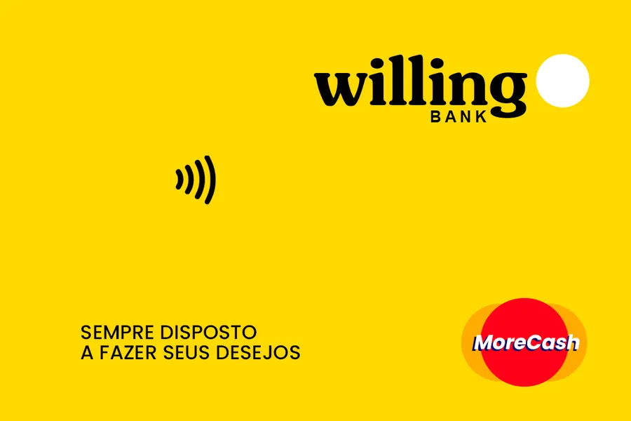 Adesivo para cartão Cartão Willing Bank Amarelo