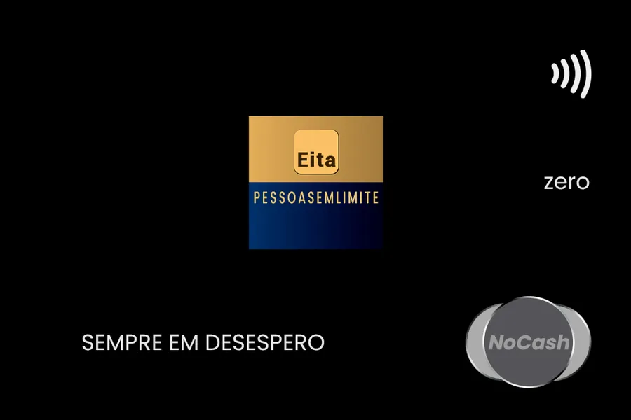 Adesivo para cartão Eita Pessoas em Limite
