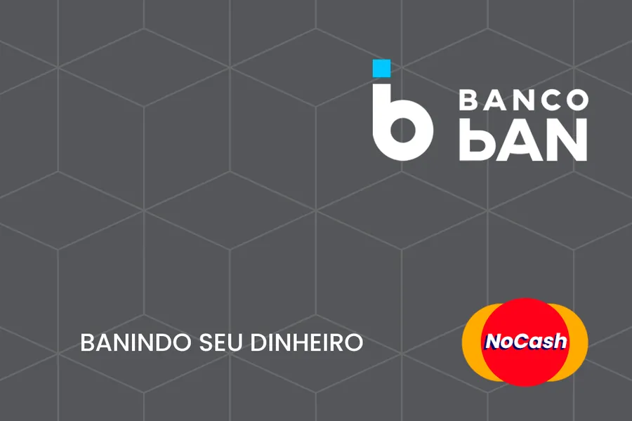 Adesivo para cartão Banco Ban Cinza Geométrico