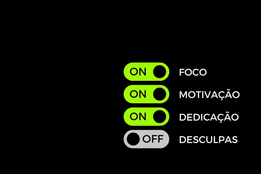 Adesivo para cartão Motivação Liga Desculpas Desliga