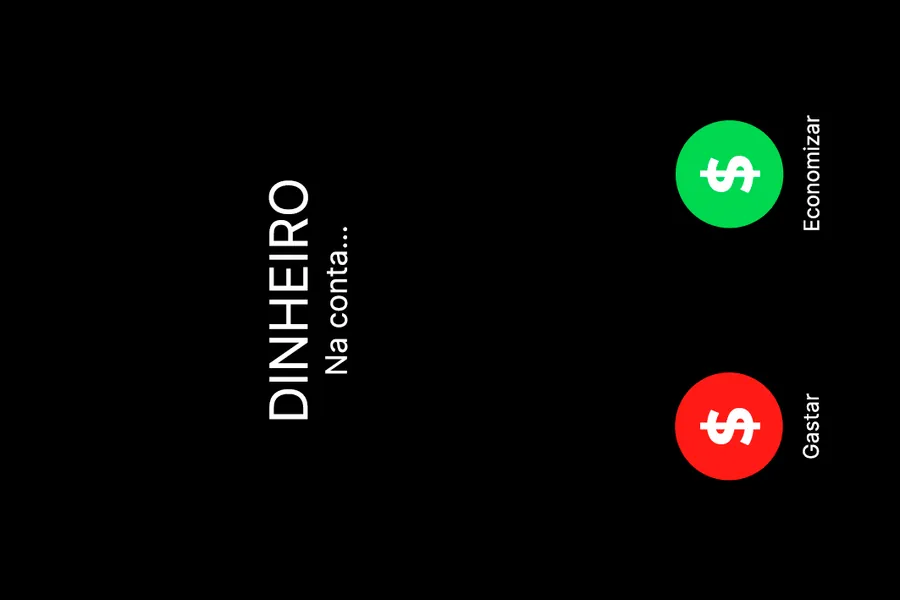 Adesivo para cartão Dinheiro Na Conta Preto