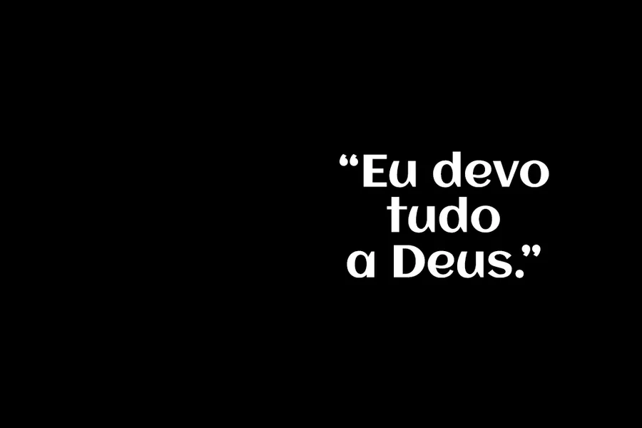 Adesivo para cartão Frase Eu Devo Tudo