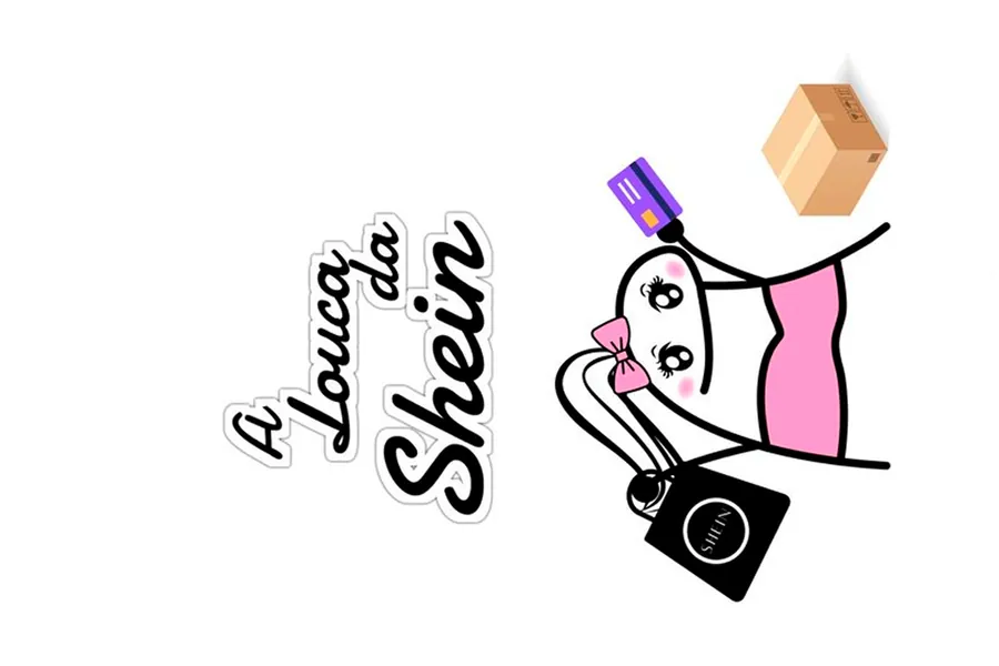 Adesivo para cartão A Louca da Shein