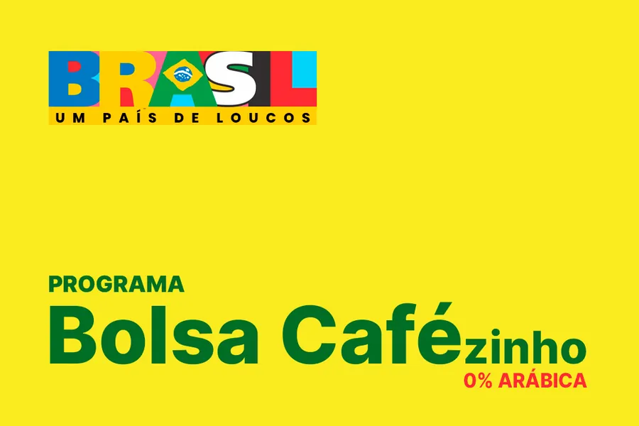 Adesivo para cartão Bolsa Cafezinho Amarelo