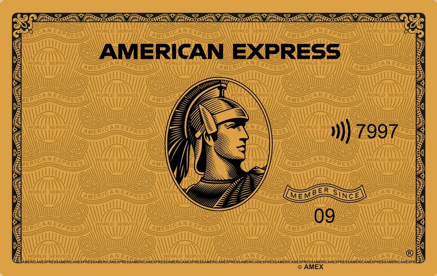 Cartão PVC American Express Gold