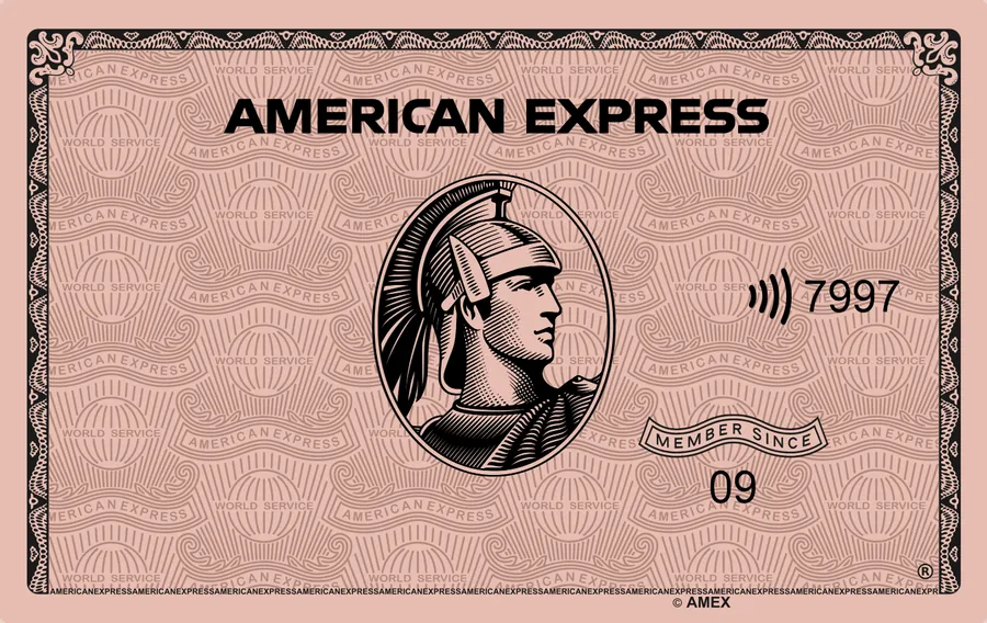 Cartão PVC American Express Rose Gold