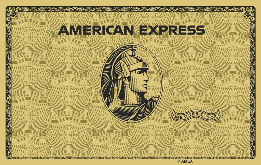 Cartão PVC American Express Gold