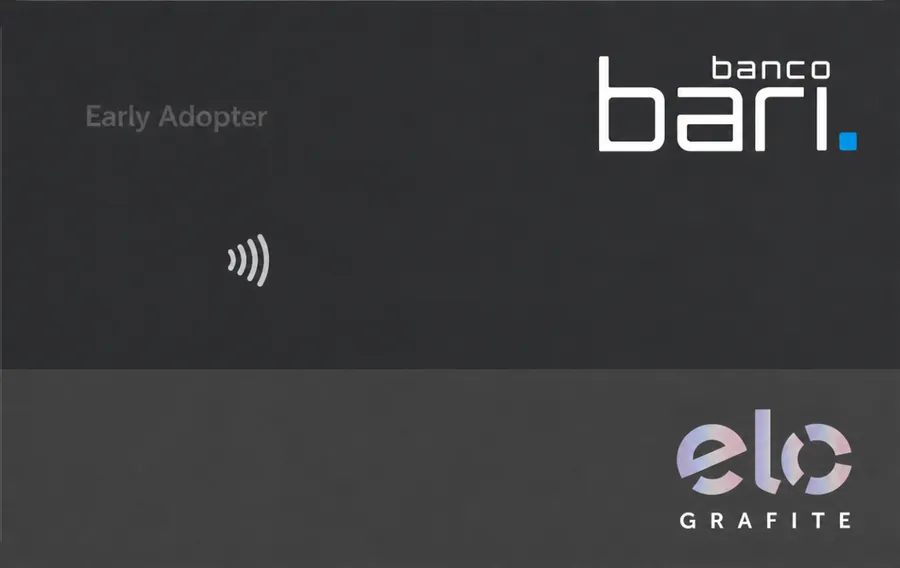 Cartão PVC Banco Bari Early Adopter Elo Grafite