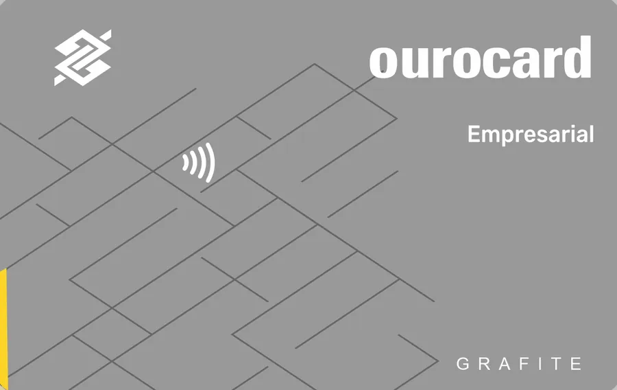 Cartão PVC Ourocard Empresarial Elo Grafite