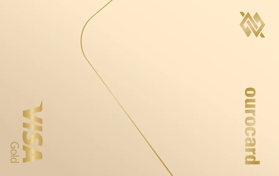 Cartão PVC Ourocard Visa Gold Creme