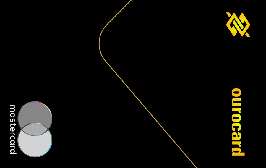 Cartão PVC Ourocard Mastercard Black Dourado