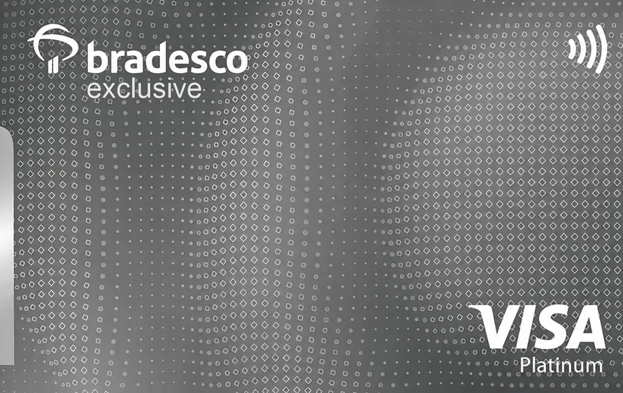Cartão PVC Bradesco Exclusive Visa Platinum
