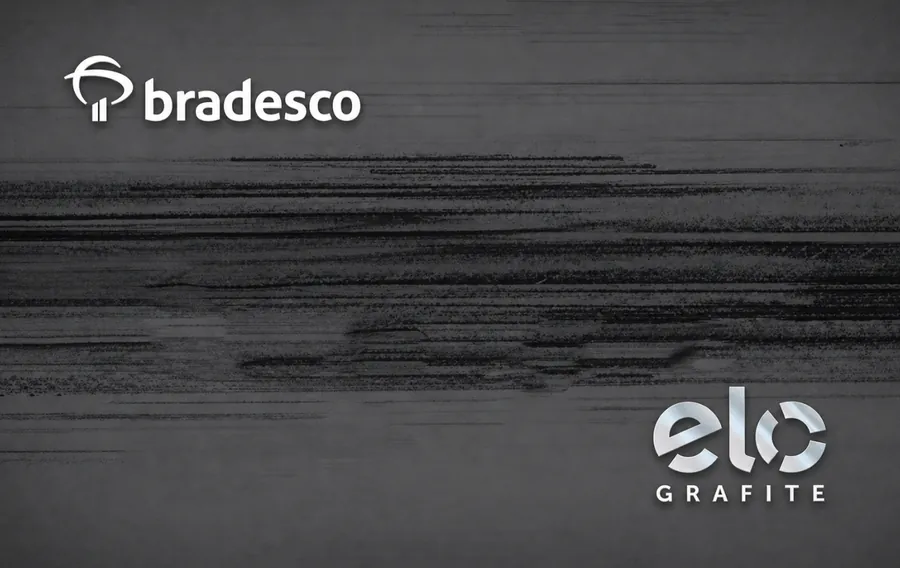 Cartão PVC Bradesco Elo Grafite