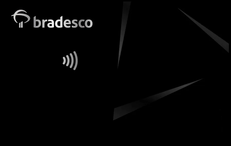 Cartão PVC Bradesco Preto
