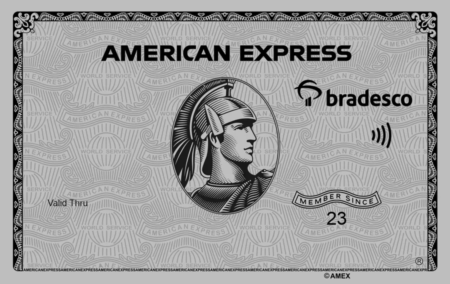 Cartão PVC Bradesco American Express Prata