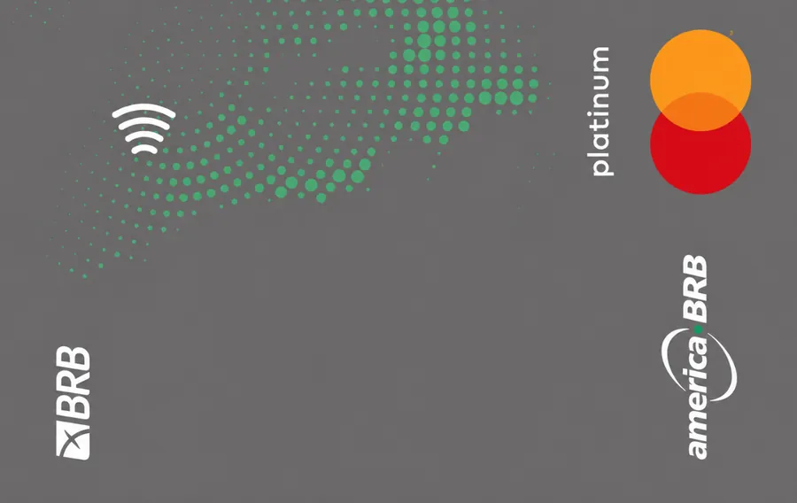 Cartão PVC BRB América Mastercard Platinum