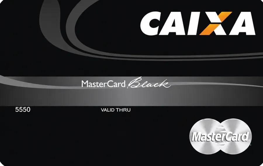 Cartão PVC Caixa Mastercard Black