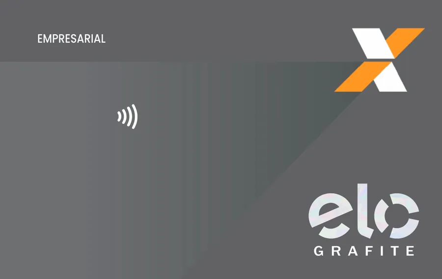 Cartão PVC Caixa Empresarial Elo Grafite