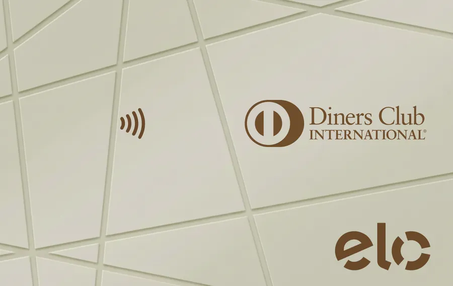Cartão PVC Caixa Diners Club Elo Creme