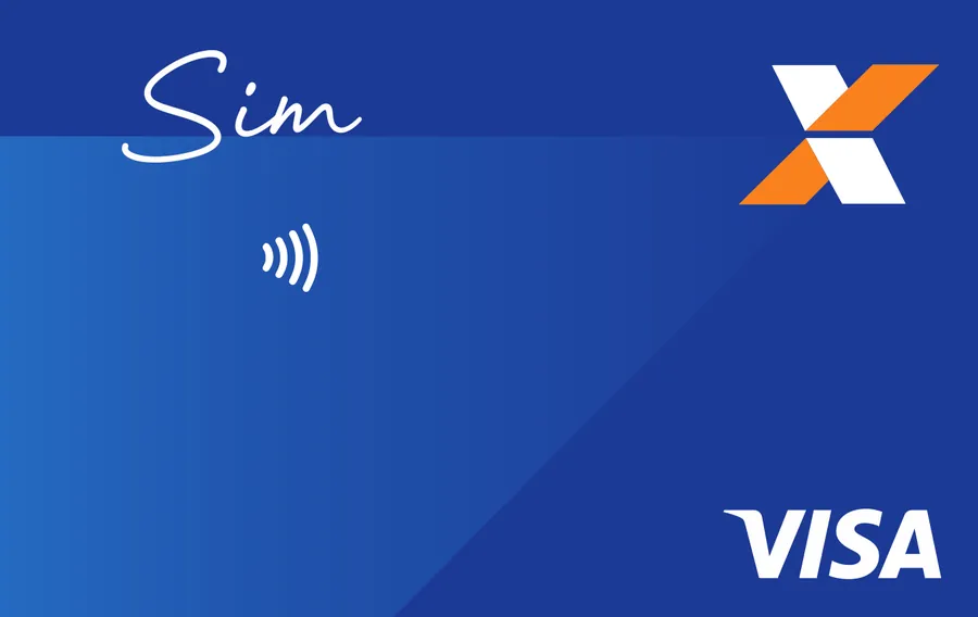 Cartão PVC Caixa Sim Visa