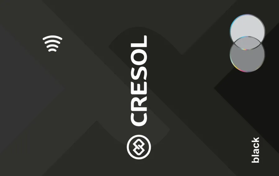 Cartão PVC Cresol Black Mastercard