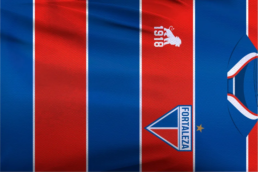 Adesivo para cartão Camisa Fortaleza Tricolor (frente e verso)