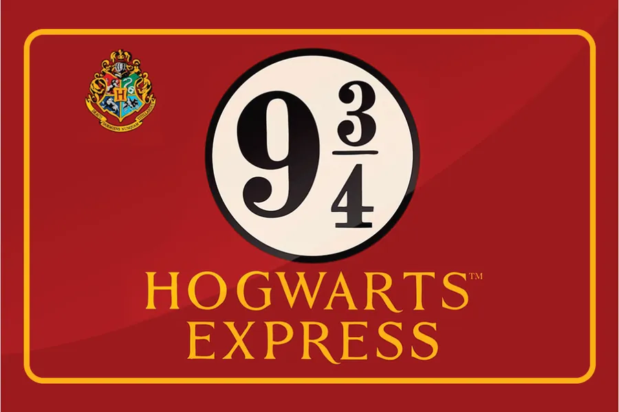 Adesivo para cartão Hogwarts Express Vermelho