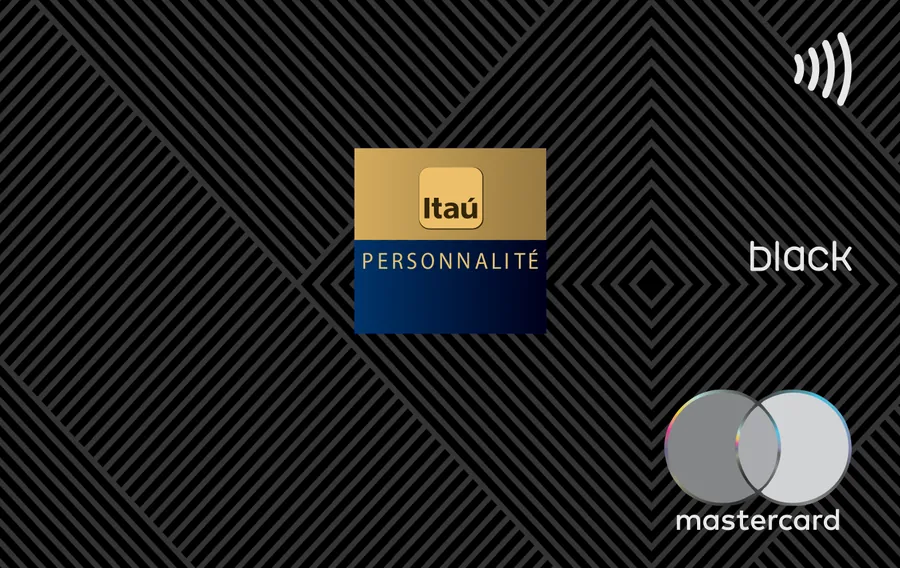 Cartão PVC Itaú Personnalité Black Mastercard