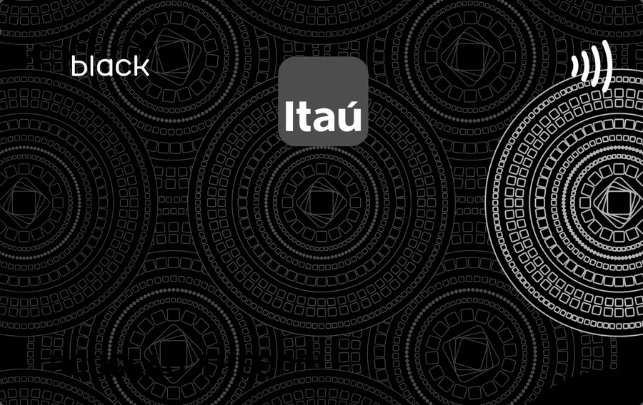 Cartão PVC Itaú Black Mandala