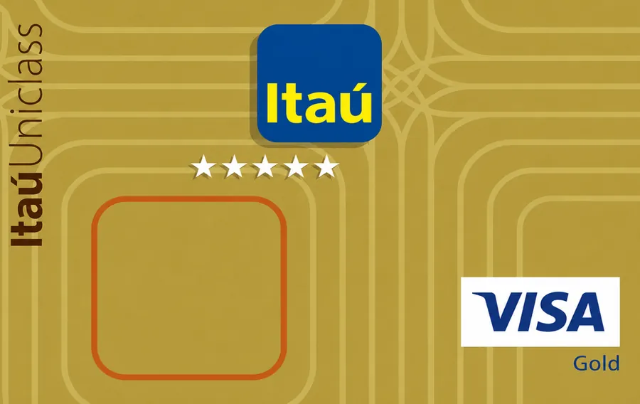Cartão PVC Itaú Uniclass Visa Gold