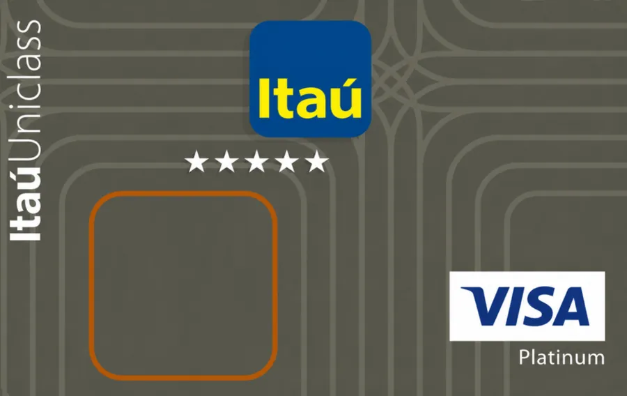 Cartão PVC Itaú Uniclass Visa Platinum