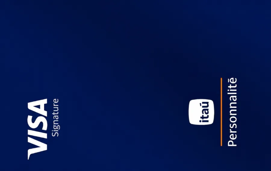 Cartão PVC Itaú Personnalité Visa Signature