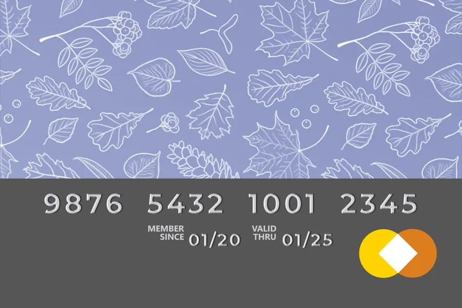 Adesivo para cartão Verso de Cartão Floral Lilás