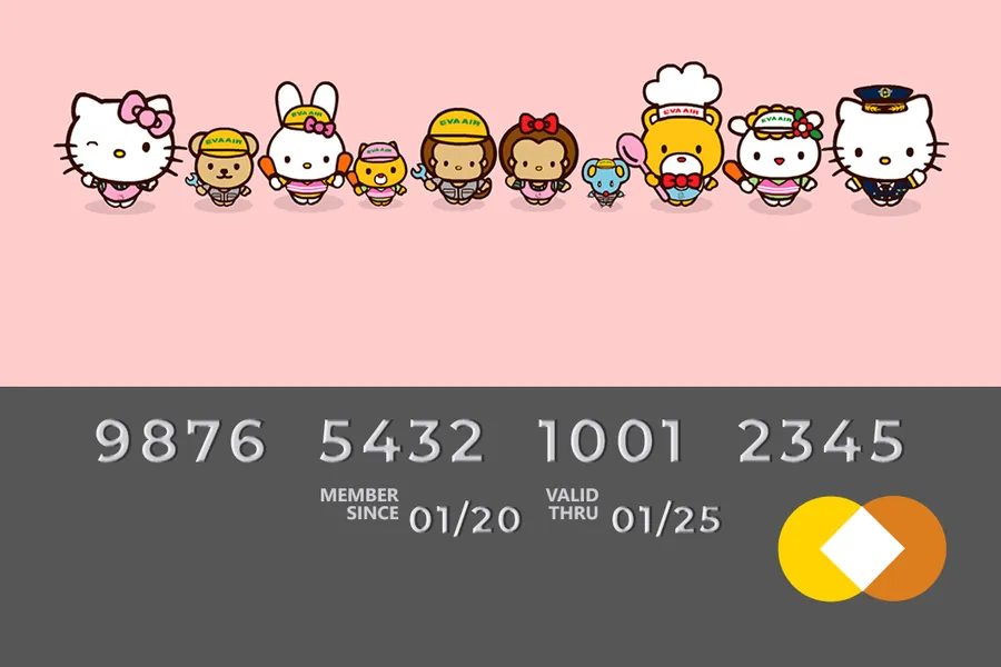 Adesivo para cartão Hello Kitty Rosa Cartão