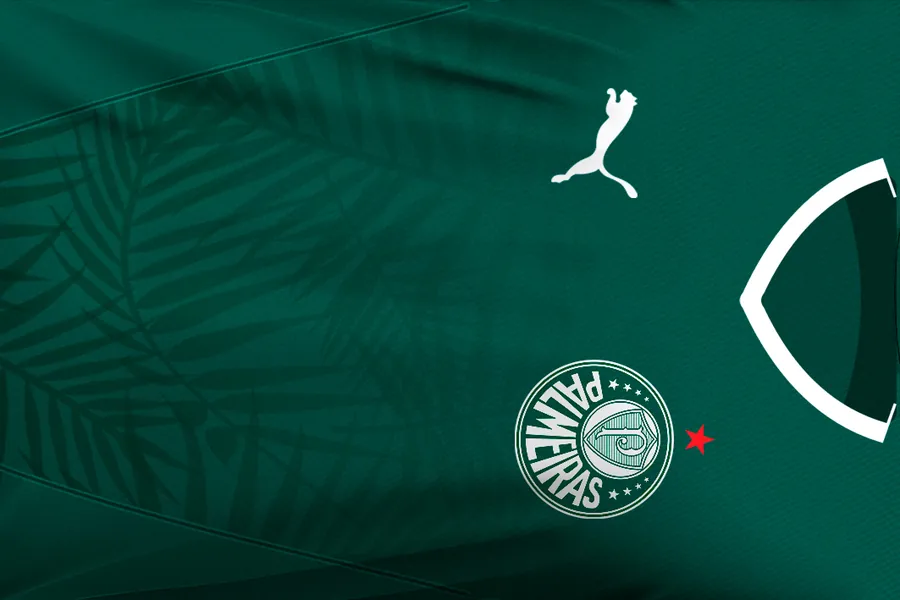 Adesivo para cartão Camisa Palmeiras Verde (frente e verso)