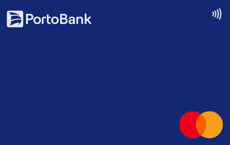 Cartão PVC Porto Bank Mastercard Azul