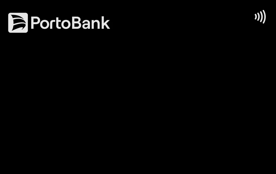 Cartão PVC Porto Bank Black