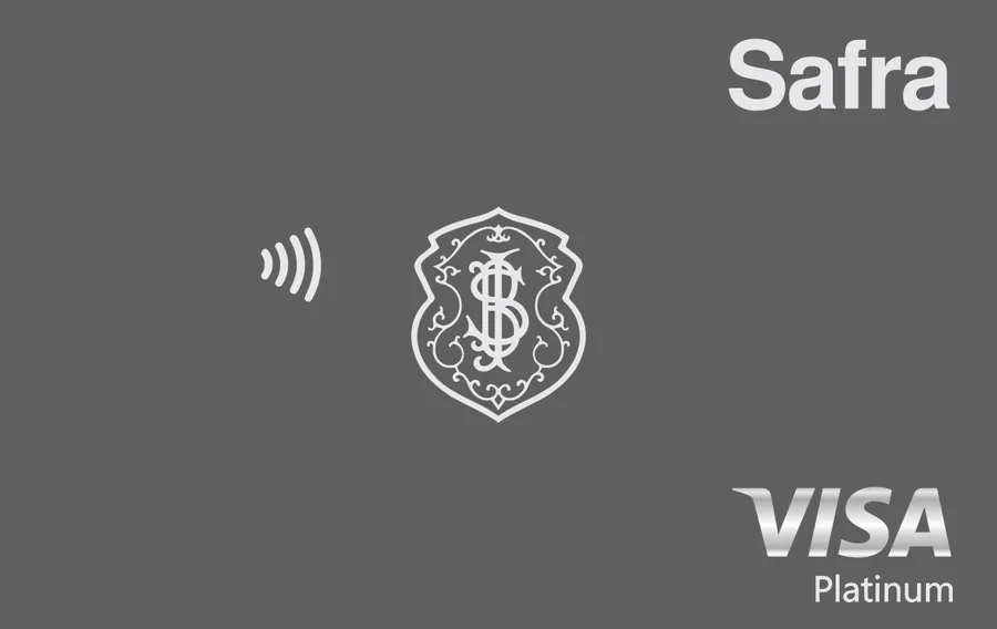 Cartão PVC Safra Visa Platinum
