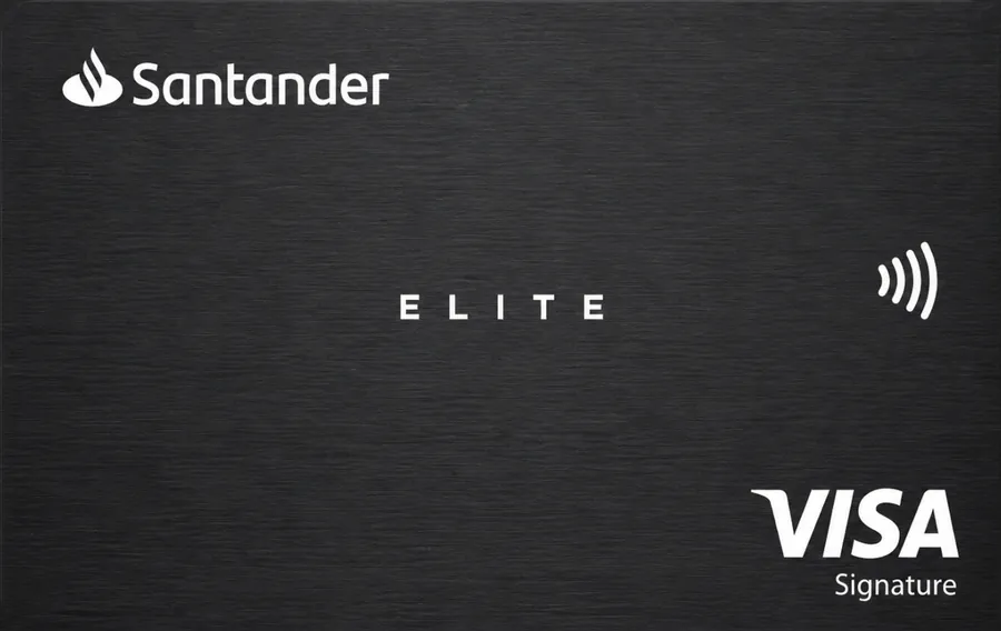 Cartão PVC Santander Elite Visa Signature