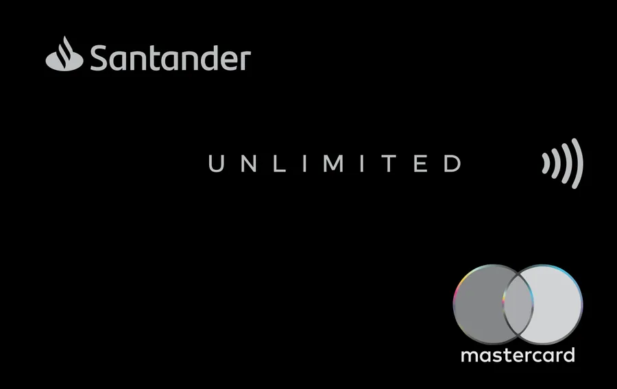 Cartão PVC Santander Unlimited Mastercard