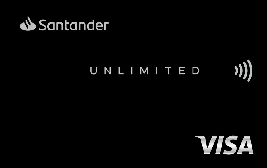 Cartão PVC Santander Unlimited Visa