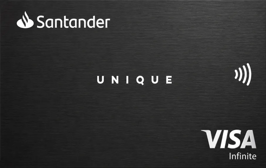 Cartão PVC Santander Unique Visa Infinite