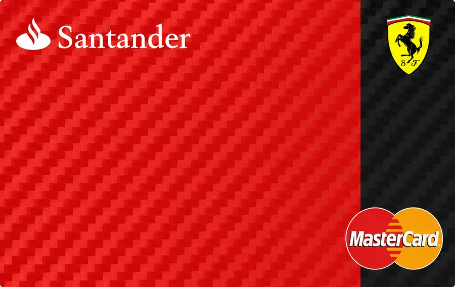 Cartão PVC Santander Ferrari Mastercard