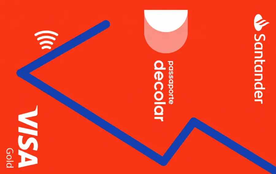 Cartão PVC Santander Decolar Visa Gold