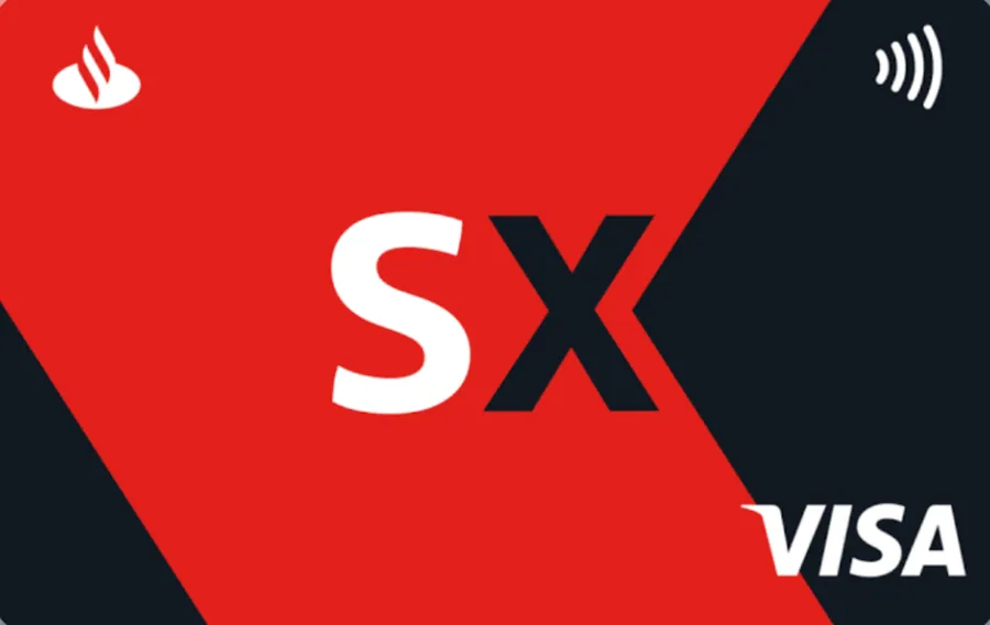Cartão PVC Santander SX Visa