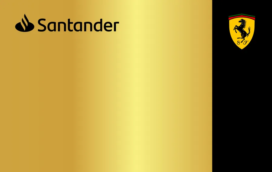 Cartão PVC Santander Ferrari Dourado
