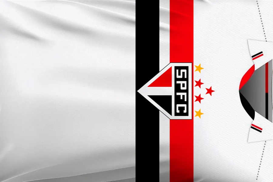 Adesivo para cartão São Paulo FC Tricolor (frente e verso)