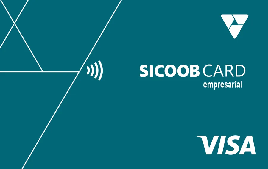 Cartão PVC Sicoobcard Empresarial Visa