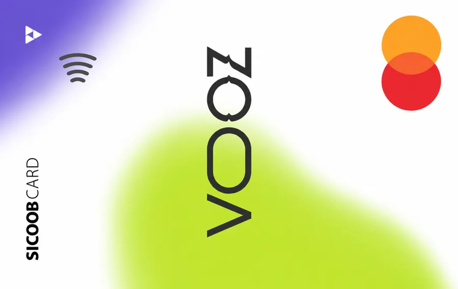 Cartão PVC Sicoobcard Vooz Mastercard