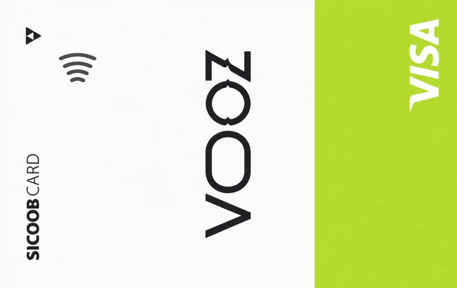 Cartão PVC Sicoobcard Vooz Visa